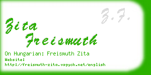 zita freismuth business card